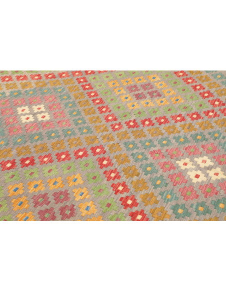 Rug Kilim Afghanistan 200x295 Grey Blue Light G