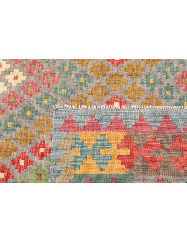 Rug Kilim Afghanistan 200x295 Grey Blue Light G