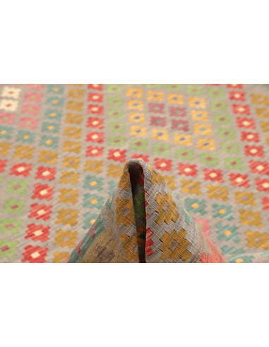 Rug Kilim Afghanistan 200x295 Grey Blue Light G