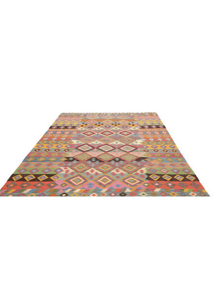Rug Kilim Afghanistan 206x296 Vibrant Multicolo