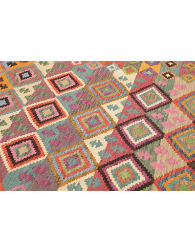 Rug Kilim Afghanistan 206x296 Vibrant Multicolo