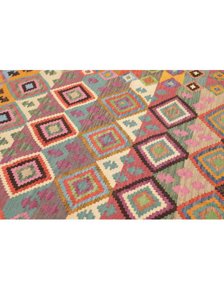 Rug Kilim Afghanistan 206x296 Vibrant Multicolo