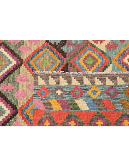 Rug Kilim Afghanistan 206x296 Vibrant Multicolo