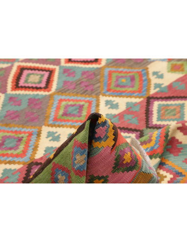 Rug Kilim Afghanistan 206x296 Vibrant Multicolo