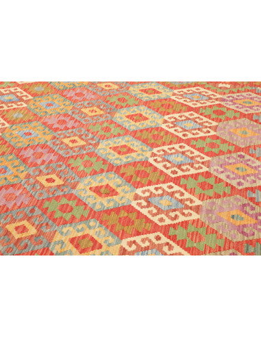 Rug Kilim Afghanistan 205x296 Red Orange Terrac