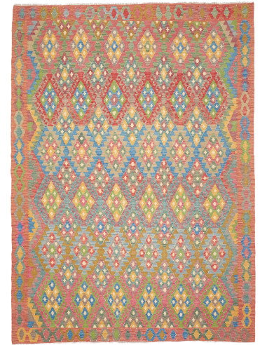 Rug Kilim Afghanistan 211x295 Red Blue Yellow G