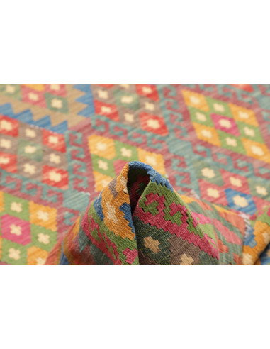 Tappeto Kilim Afghanistan 211x295 Rosso Blu Gia