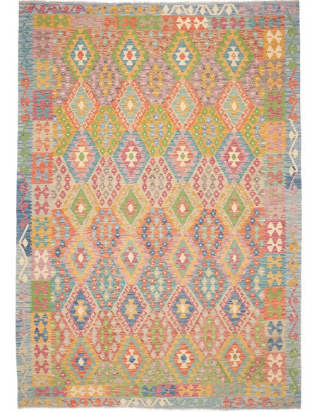 Rug Kilim Afghanistan 210x298 Light Blue Pink Y