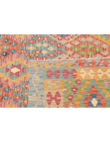 Rug Kilim Afghanistan 210x298 Light Blue Pink Y