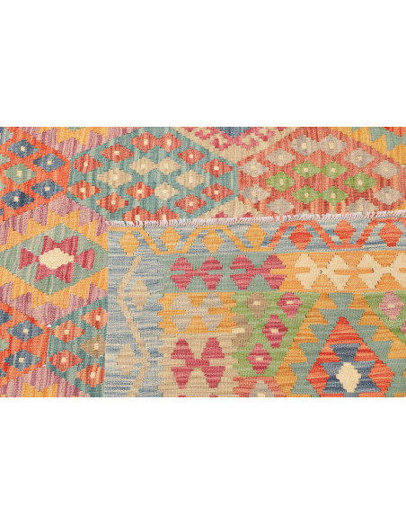 Rug Kilim Afghanistan 210x298 Light Blue Pink Y