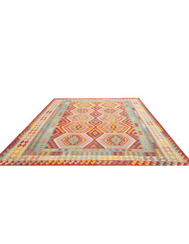 Rug Kilim Afghanistan 254x287 Red Blue Yellow O