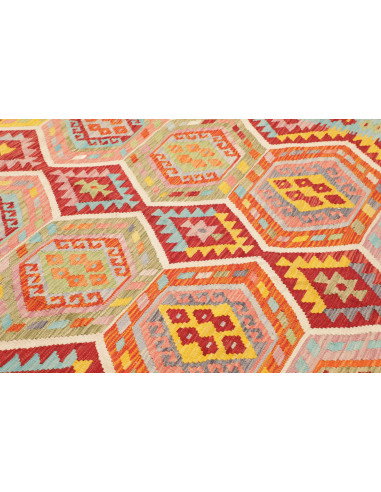Rug Kilim Afghanistan 254x287 Red Blue Yellow O