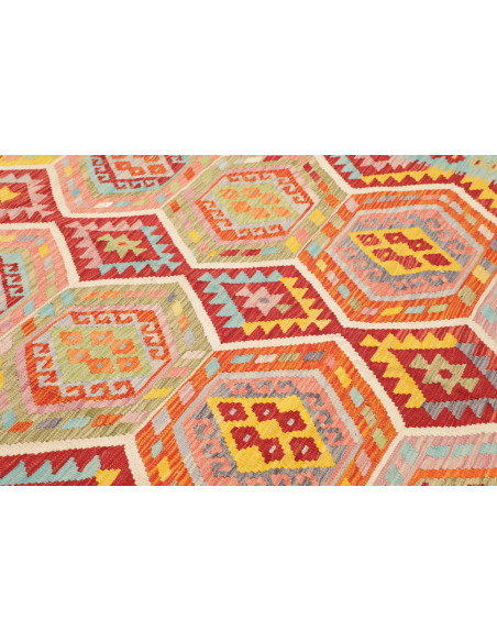 Rug Kilim Afghanistan 254x287 Red Blue Yellow O