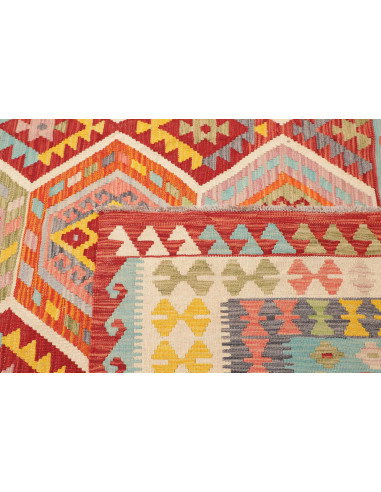 Rug Kilim Afghanistan 254x287 Red Blue Yellow O