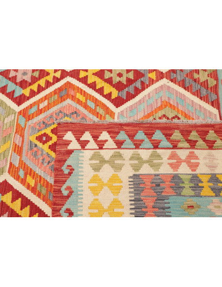 Rug Kilim Afghanistan 254x287 Red Blue Yellow O