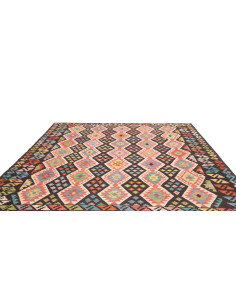 Rug Kilim Afghanistan 254x287 Charcoal Multicol 2