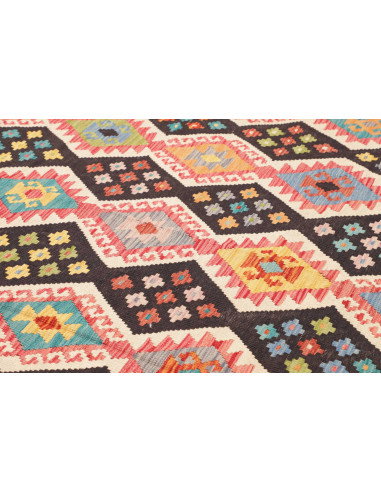 Rug Kilim Afghanistan 254x287 Charcoal Multicol