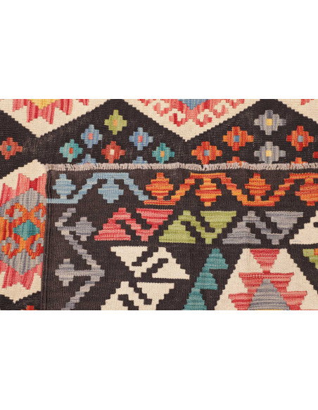 Rug Kilim Afghanistan 254x287 Charcoal Multicol