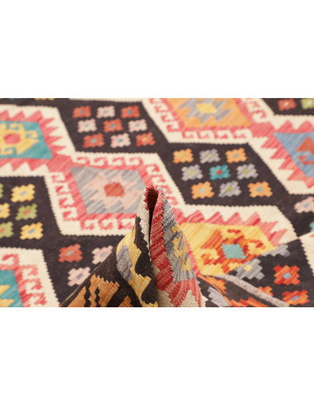 Rug Kilim Afghanistan 254x287 Charcoal Multicol