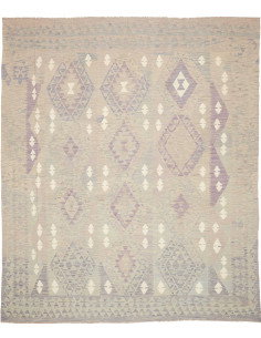 Rug Kilim Afghanistan 242x290 Light Grey Beige