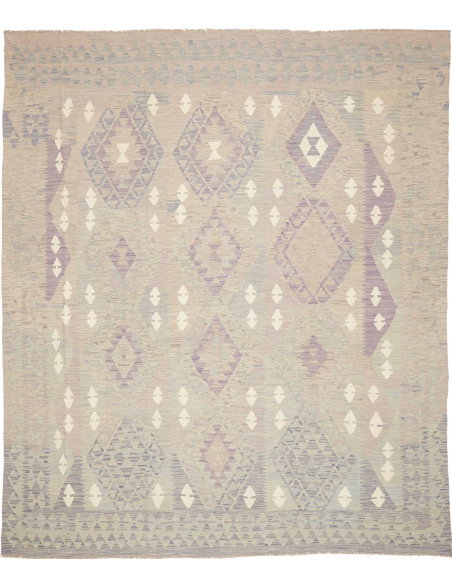 Rug Kilim Afghanistan 242x290 Light Grey Beige