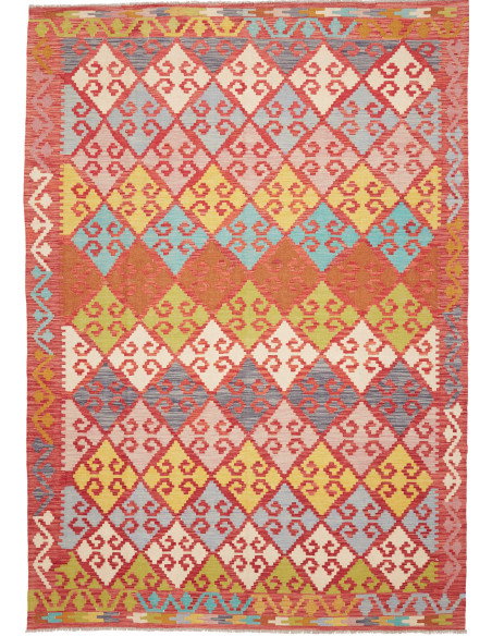 Rug Kilim Afghanistan 203x297 Terracotta Red Ye
