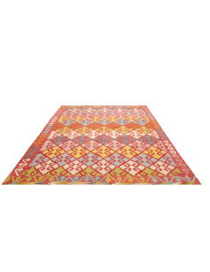 Tappeto Kilim Afghanistan 203x297 Rosso Terraco 2