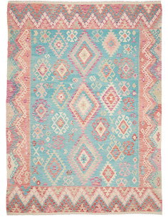 Tappeto Kilim Afghanistan 210x292 Azzurro Turch