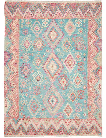 Rug Kilim Afghanistan 210x292 Teal Turquoise Co