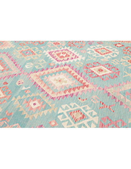 Rug Kilim Afghanistan 210x292 Teal Turquoise Co