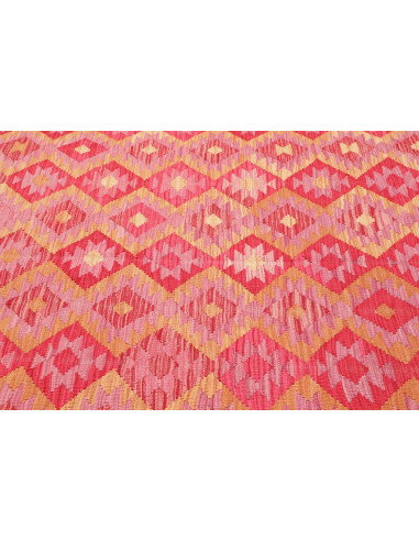 Rug Kilim Afghanistan 204x289 Pink Red Cream Li
