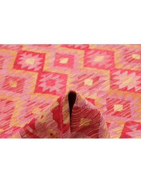Rug Kilim Afghanistan 204x289 Pink Red Cream Li