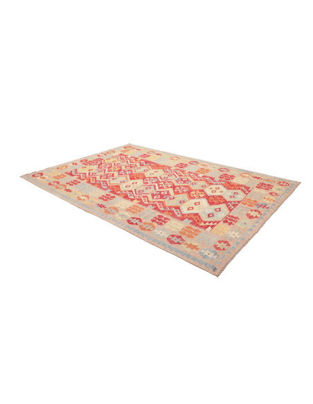 Rug Kilim Afghanistan 206x299 Terracotta Red Be