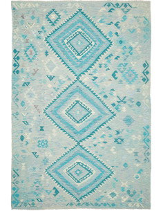 Tappeto Kilim Afghanistan 204x307 Azzurro Chiar