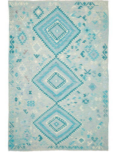 Rug Kilim Afghanistan 204x307 Pale Aqua Turquoi