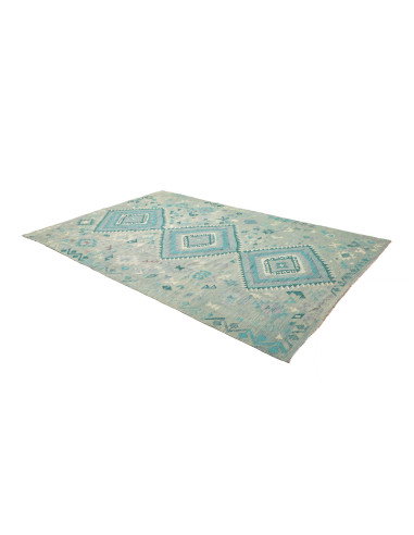 Rug Kilim Afghanistan 204x307 Pale Aqua Turquoi