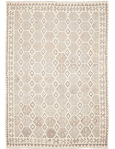 Rug Kilim Afghanistan 206x295 Light Grey Cream