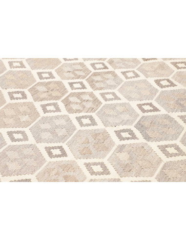 Rug Kilim Afghanistan 206x295 Light Grey Cream