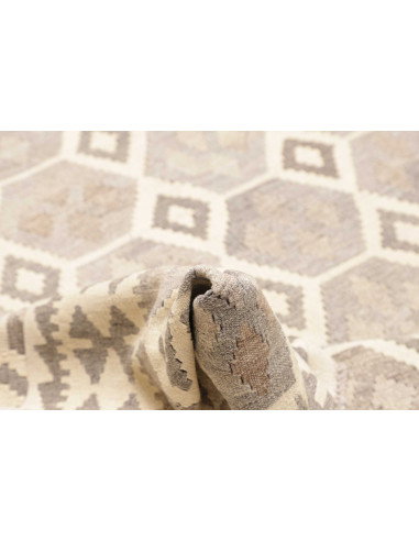 Rug Kilim Afghanistan 206x295 Light Grey Cream
