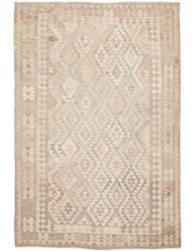 Tappeto Kilim Afghanistan 196x293 Beige Crema G