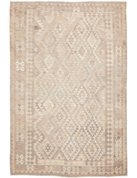 Tappeto Kilim Afghanistan 196x293 Beige Crema G