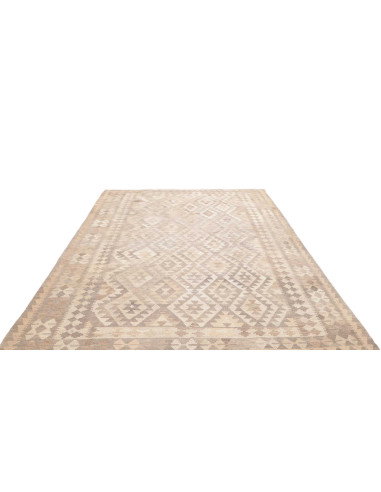 Rug Kilim Afghanistan 196x293 Beige Cream Light
