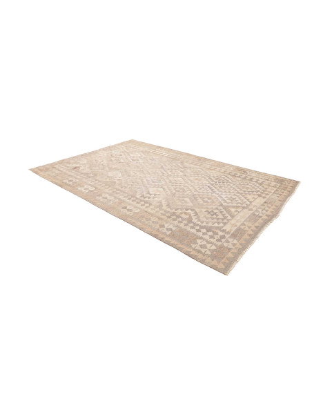 Tappeto Kilim Afghanistan 196x293 Beige Crema G