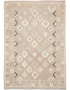 Rug Kilim Afghanistan 204x295 Beige Cream Light