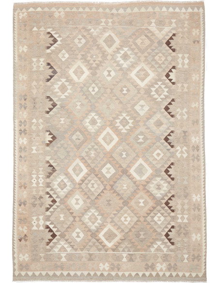 Rug Kilim Afghanistan 204x295 Beige Cream Light