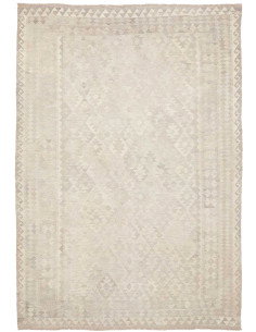 Tappeto Kilim Afghanistan 208x294 Grigio Crema