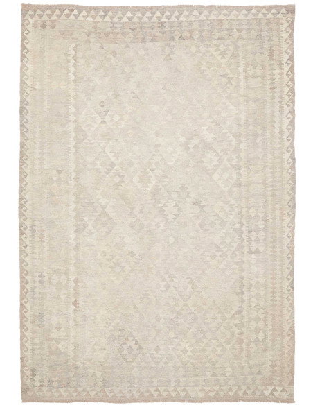 Rug Kilim Afghanistan 208x294 Cream Grey Off Wh