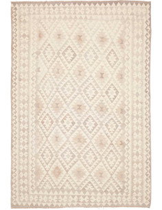 Rug Kilim Afghanistan 205x296 Cream White Grey