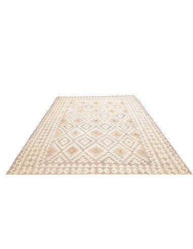 Rug Kilim Afghanistan 205x296 Cream White Grey