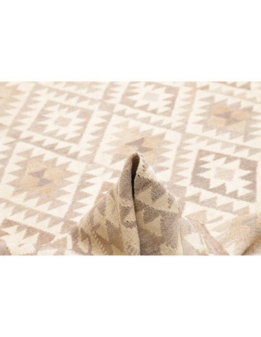 Rug Kilim Afghanistan 205x296 Cream White Grey